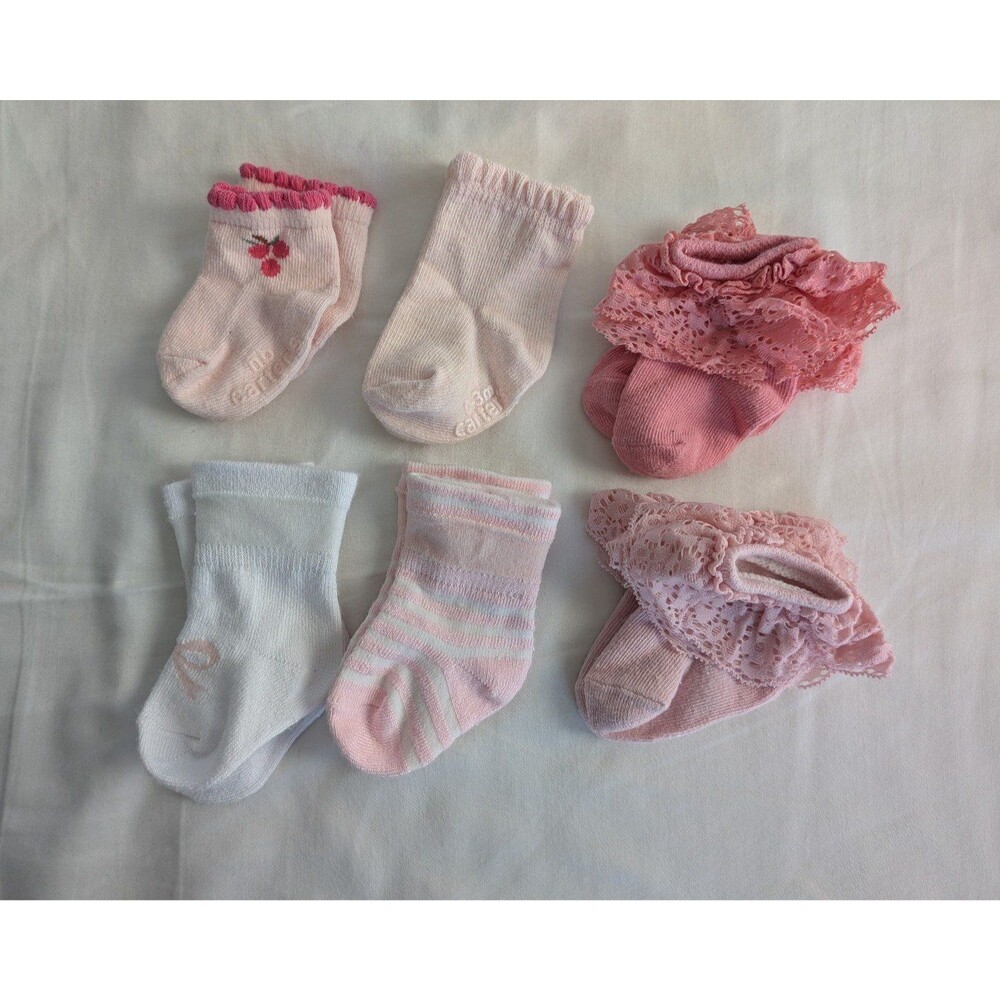 Baby Socks, 0-3m (Set of 6)